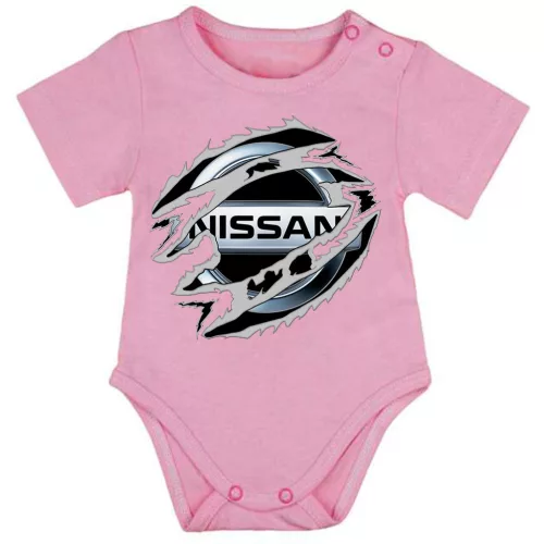 nissan ružové kete dojčenské telo s krátkym rukávom