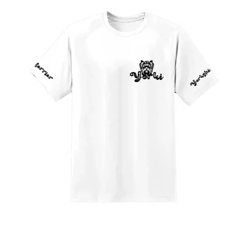 pánske biele tričko yorkšír malý vzor