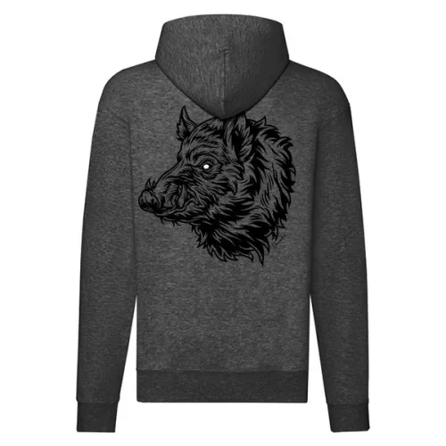 wild kanec tmavo sivá sveter  na zips