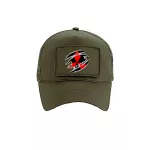 vymeniteľná šiltovka mitsubishi army zelená