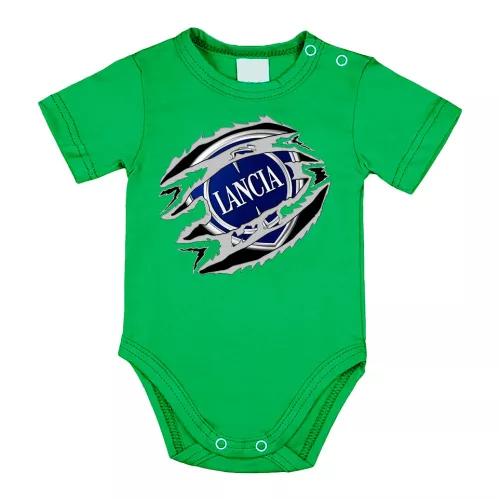 lancia zelené dojčenské telo s krátkym rukávom