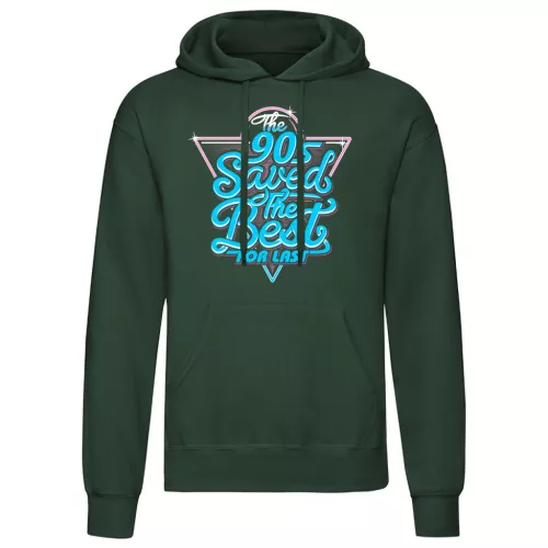 the 90's saved…zelená sveter s klokaním vreckom