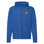 massey ferguson logo zips modrá mikina