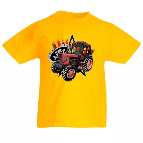 detské tričko mtz 82 tractor žlté