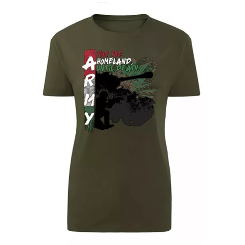armádne dámske tričko (zelená)