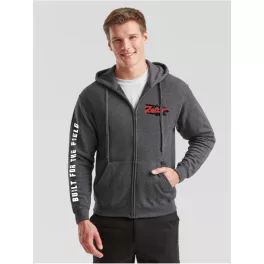 sivá mikina so zipsom zetor style