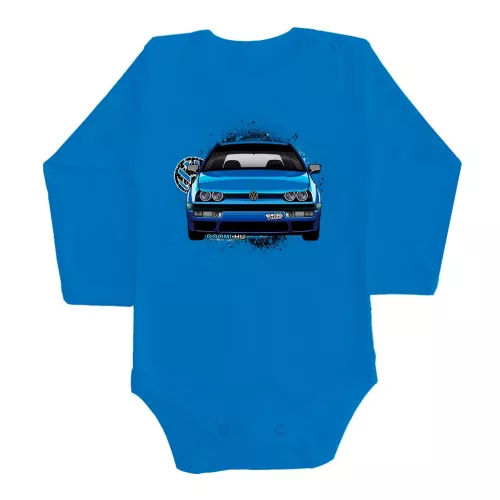 vw golf mk3 modrá dlhý rukáv dojčenské body