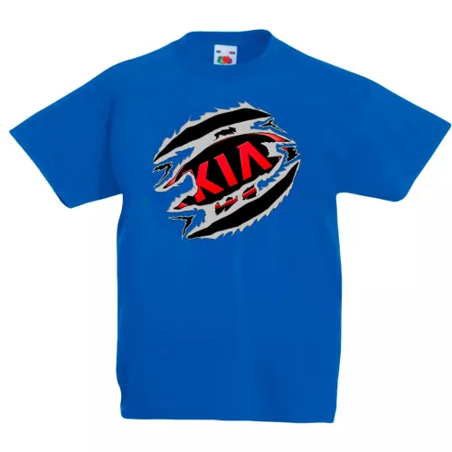 detské tričko kia modré
