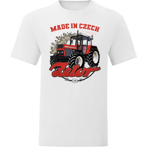 tričko zetor 10245 biele traktor