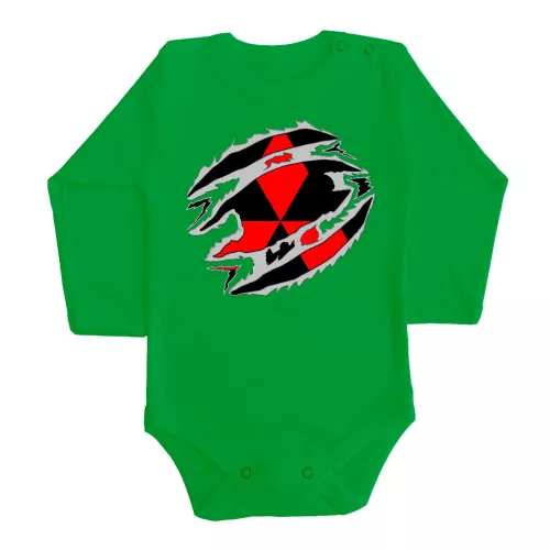 mitsubishi zelené detské telo s dlhým rukávom