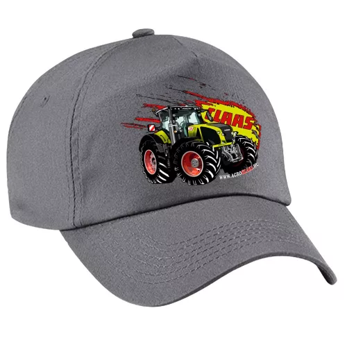 sivá látka claas traktor baseball čiapka