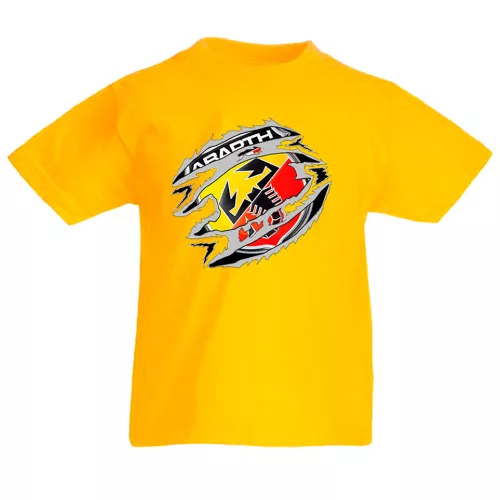 detské tričko abarth žlté