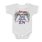 mama+otec=ja body pre bábätká červené