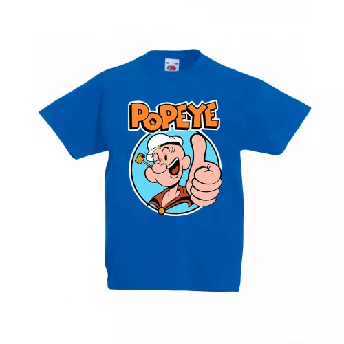 detské tričko popeye modrá