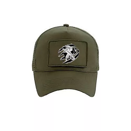 vymeniteľná šiltovka peugeot military zelená
