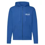 new holland sveter na zips s modrým obrysom a bielym vzorom