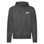 poďme po správnej ceste mikina so zipsom (tmavošedá)