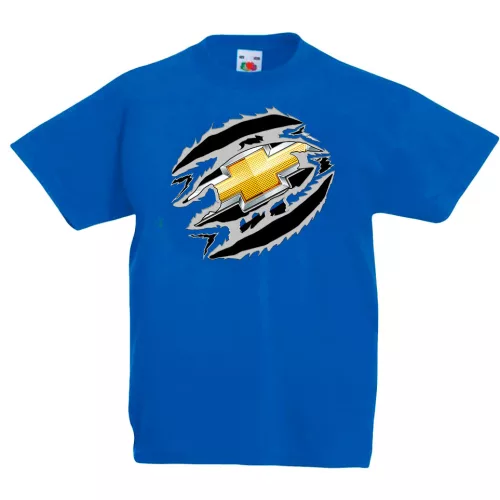 detské tričko chevrolet modré