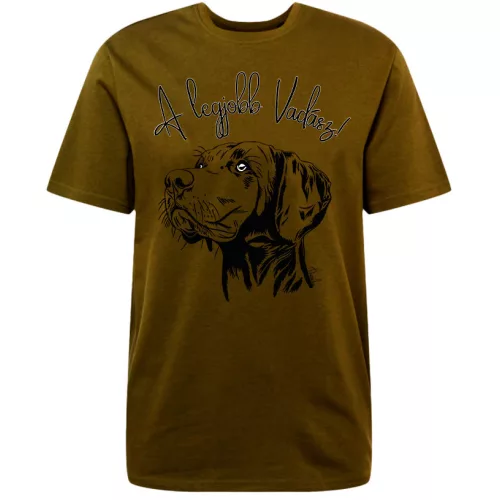 najlepšie tričko lovec vizsla hnedé