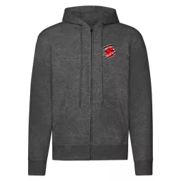 suzuki mikina na zips tmavosivá