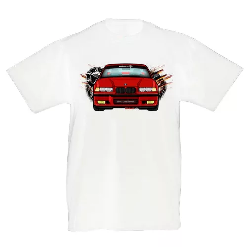bmw e36 biele detské tričko