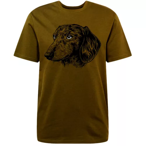 tričko jazvečík hnedé