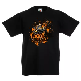 detské tričko quad king v čiernej farbe