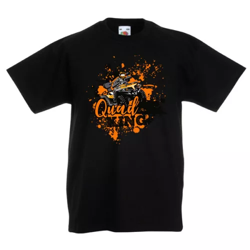 detské tričko quad king v čiernej farbe