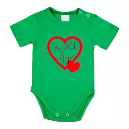   "ľúbim ťa mamička" krátky rukáv bojčatá zelená
