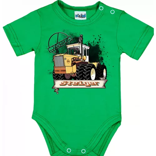 raba body pre bábätká zelený krátky rukáv