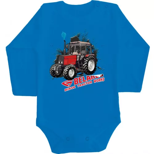 belorusko body pre bábätká modrý dlhý rukáv