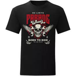 parade motorcycle tričko čierne