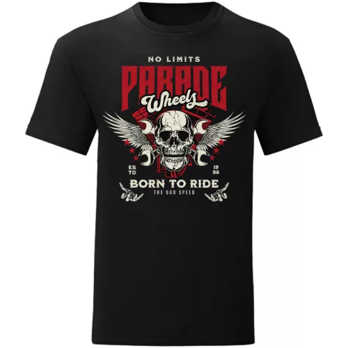 parade motorcycle tričko čierne