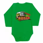 vzor dominator, body pre bábätká zelená dlhý rukáv + nohavice a ponožky