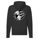 čierny svetre s kapucou s logom ifa