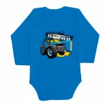 dutra vzor, ​​body pre bábätká modrá long + nohavičky a ponožky