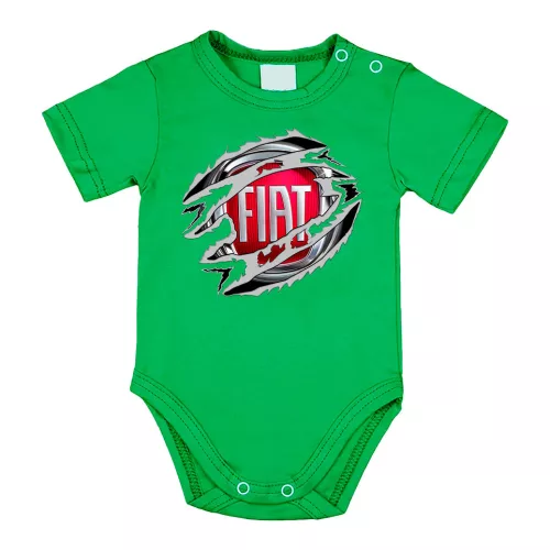 fiat zelené body s krátkymi rukávmi