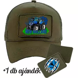   baseballová čiapka new holland military zelená vymeniteľná záplata