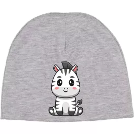 zebra detský Čiapka šedý