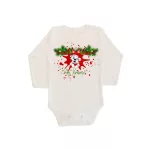 merry christmas body pre bábätká šteniatko dlhý rukáv