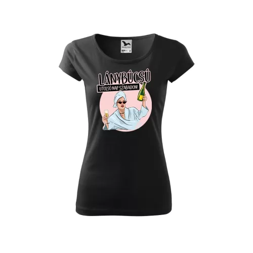 posledný deň slobodná čierne tričko