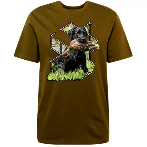 hnedé tričko s kačičkou labrador