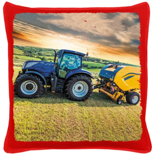 balový červený bavlnený vankúš