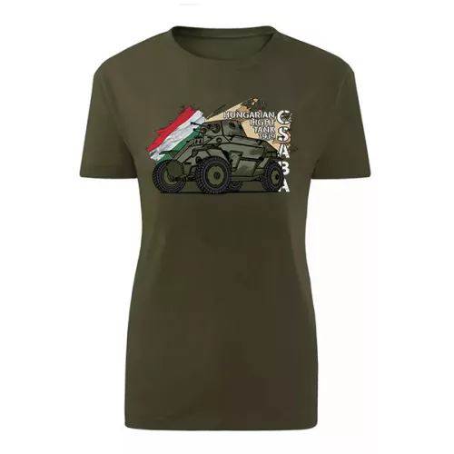 dámske tričko csaba light tank (zelená)
