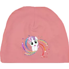 pony detská čiapka ružová