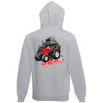 mtz 892 detský sveter na zips - sivý