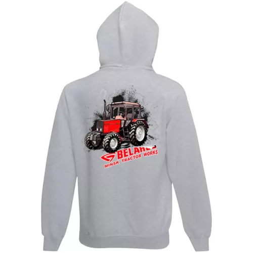 mtz 892 detský sveter na zips - sivý