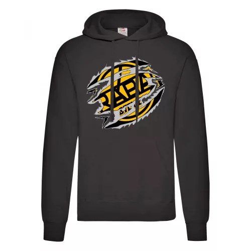 mikina rába logo čierna