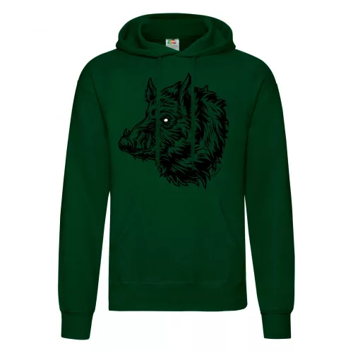 wild kanec sveter s mikinou zelená
