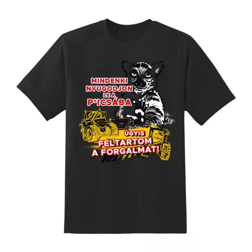 čierna tričko všetci upokojte sa (zdržujem premávku)